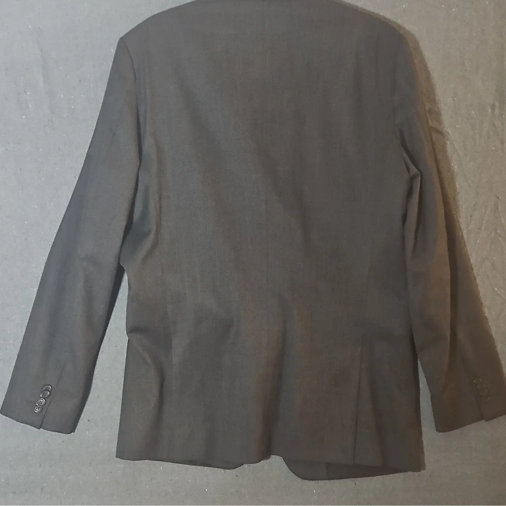 Banana Republic 42L Gray Wool Suit Jacket Tailored Fit 2-Button Notch Vent